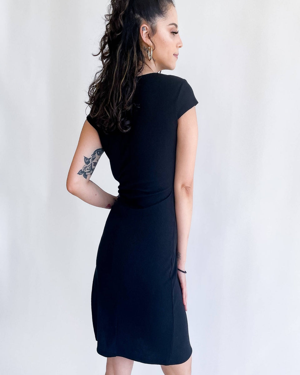 kimberly black dress Kimberly Sweater Dress S / Black