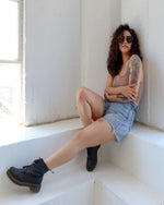 Load image into Gallery viewer, Taupe Ladies Ribbed Tank Top
